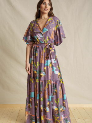 Purple Edem Maxi Dress